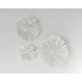 thumbnail image 3 of Creative Co-Op Handmade White Coral Shaped Paper & Metal Wall Decor (Set of 3 Sizes), 3 of 5
