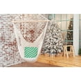 thumbnail image 3 of 20" x 20" Simply Daisy Candy Stripes Polyester Indoor/Outdoor Pillow, Bright Green Qty 1, 3 of 3