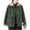 Green, variant on MELDVDIB Womens Fuzzy Fleece Jackets Turn Down Collar Button-Front Oversized Coat with Pockets Warm Casual Outerwear for Daily Wear