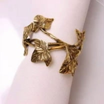 Pack of 6 Napkin Rings for Party Décor -Gold