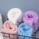 thumbnail image 3 of Toalla de microfibra para baño Toalla de secado rápido Gorro de toalla Sombrero de toalla de pelo absorbente de agua suave Gorro de ducha con botón para mujer Lady Girl Cabello largo y rizado mojado Irfora Envoltura de toalla, 3 of 7