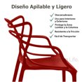 thumbnail image 4 of Sillas para Comedor Spica: Set de 4 Sillas de Plástico Resistente con Diseño Moderno en el Respaldo., 4 of 5