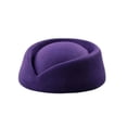 thumbnail image 2 of Ladies' Warm Solid Color Knit Basin Hat - Essential Cold Weather Accessory, Offers Comfort and a Simple, Chic Look ,Adding a Stylish Touch To Your Winter Outfits Purple, 2 of 4