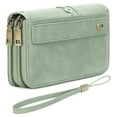 thumbnail image 3 of FALAN MULE Wallet for Women RFID Blocking Leather Large Capacity Zip Around Ladies Card Holdr Phone Purse Wristlet, 3 of 8