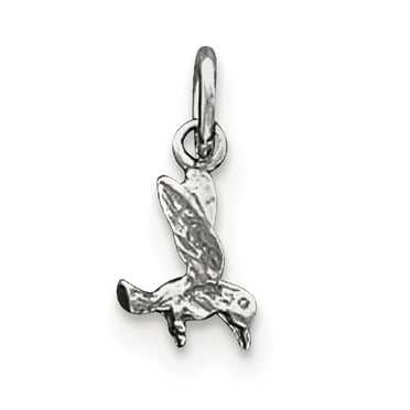 Sterling Silver Hummingbird Charm QC2618 (12mm x 8mm)