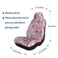 thumbnail image 5 of Rocae Lovely Animals Print Seat Covers for Cars Trucks and SUVs,Easy to Install Cover Set-1, 5 of 9