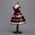 thumbnail image 3 of AMERTEER Robes pour Filles, Robe de Soirée Formelle Sans Manches, Nœud Rayé, Ligne A, 2-10 Ans, 3 of 5