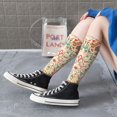 thumbnail image 5 of Rateoe Indian Paisley 1 Pattern Women’s Knee High Crew Socks,Trouser Socks Comfortable, Breathable, Moisture-Wicking and Soft, 5 of 6