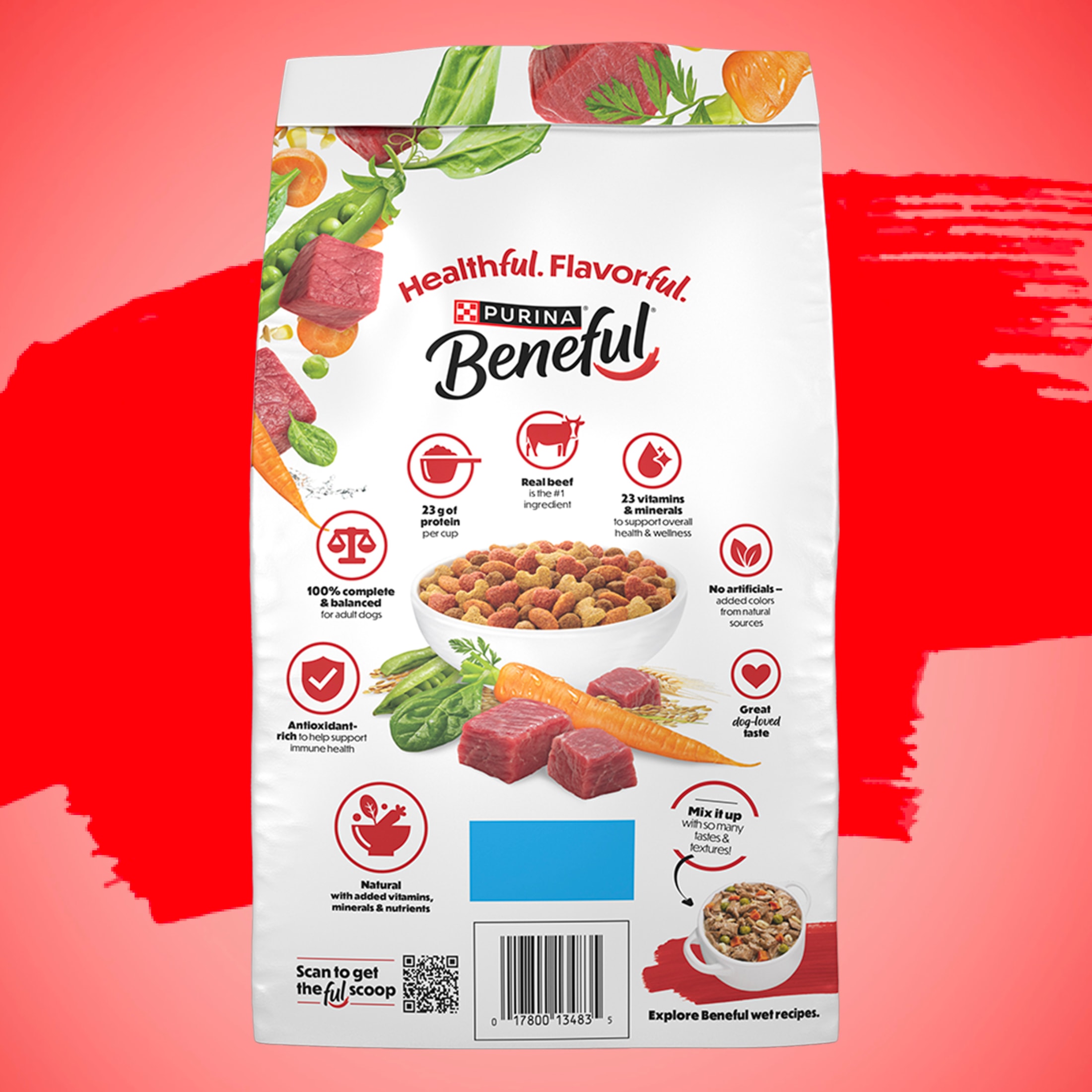 Beneful Originals Farm-Raised Beef Dry Dog Food, 14 lb Bag photo 7