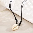 thumbnail image 2 of Collar de cuerda de concha de playa, collares de concha marina, joyería para mujeres y niñas, 2 of 5