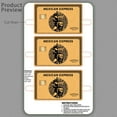 thumbnail image 4 of Mexican Express Credit Card Skin - Gold or Silver Aztec Warrior Design - Sticker Decal Cover Wrap 3-Pack - CCS029 (Gold), 4 of 7