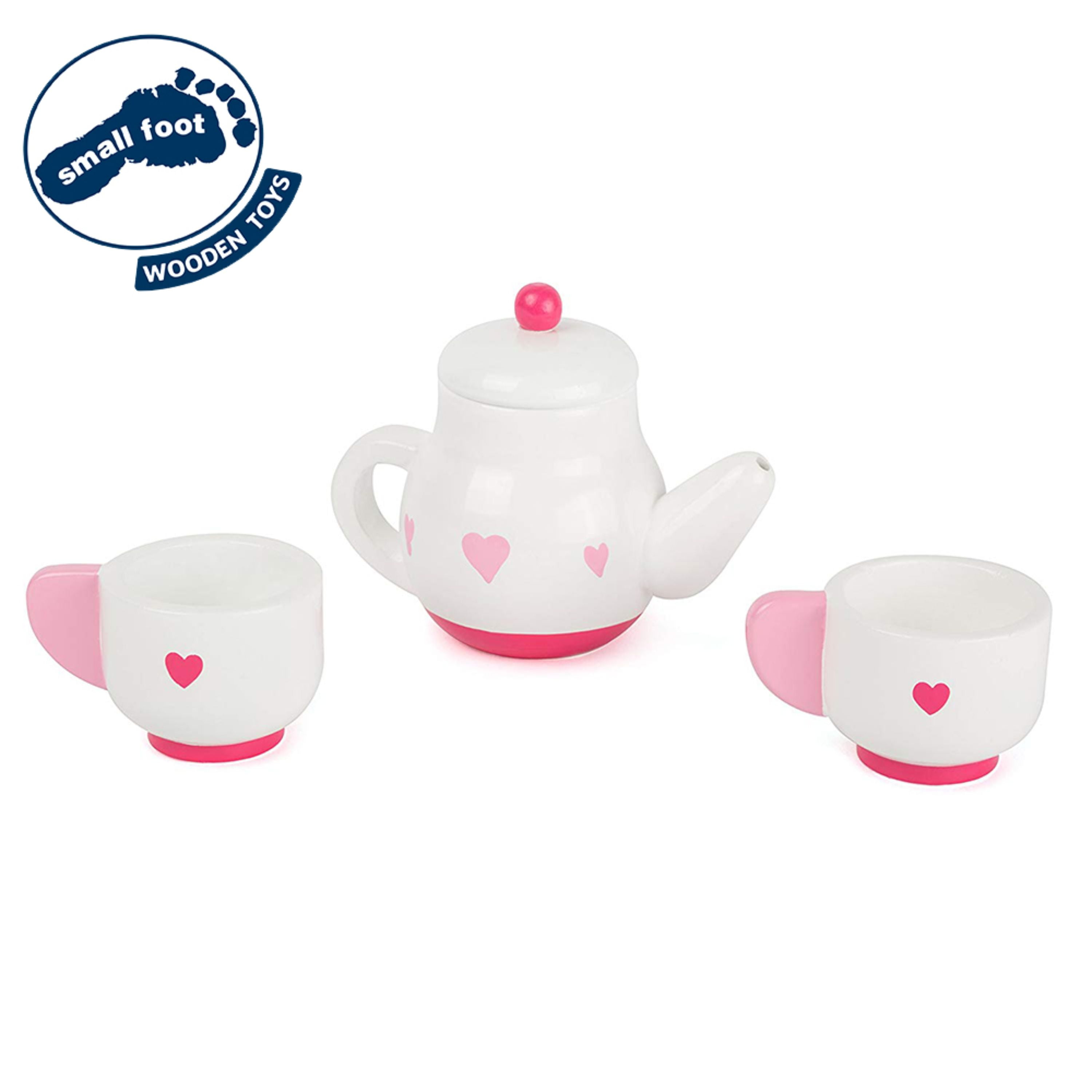 wooden tea time set