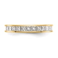 thumbnail image 4 of 14k Yellow Gold Princess Cut Diamond Eternity Wedding Band Anniversary Ring Size 6 - 2 Ct., 4 of 5