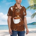 thumbnail image 5 of Bixox Men's Hawaiian Shirts Men's Sloths Need More Coffee Print Short-Sleeve Shirt-XX-Large, 5 of 8