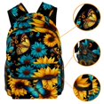 thumbnail image 3 of Lightweight Backpack Sunflower Butterfly School Bag Travel Laptop Daypack for Men Women Casual Rucksack, 3 of 6