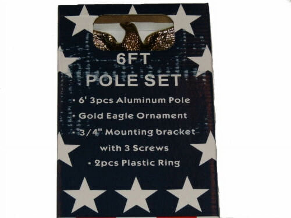 Flag Pole - 6 FT Flagpole Kit for American Flag (RI)