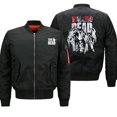 thumbnail image 3 of Chaqueta de bombardero con cremallera gruesa para hombre, ropa de otoño, estilo militar, táctica, de la Fuerza Aérea, estilo hip hop, 3 of 4