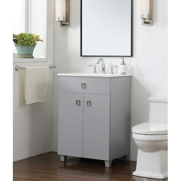 Helena 24" Grey Single Bathroom Vanity
