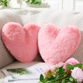 thumbnail image 1 of Cojín de peluche Marsui Fluffy en forma de corazón (2 unidades), 1 of 6