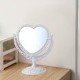 thumbnail image 5 of Heart Shaped Cosmetic with Double Rotation Tabletop Stand Detachable Base for Vanity and Bathroom Use, 5 of 6