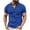 Blue, variant on Mens Shirts Casual Stylish Button Down Short Sleeve Shirt Summer Vacation Shirts Loose Athletic Pullover Tee