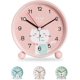 thumbnail image 1 of Educational Kids Alarm Clock - Day/Night, Children's Alarm Clock Non-Ticking Analog Alarm Clock Travel Alarm Clock(Pink Cat), 1 of 5