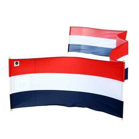 Liberty Stripe Pro Beach Recycled Polyester Rip-Stop 20 ft Lightweight Windscreen Privacy Screen Wind Blocker Free Matching Shoulder Bag