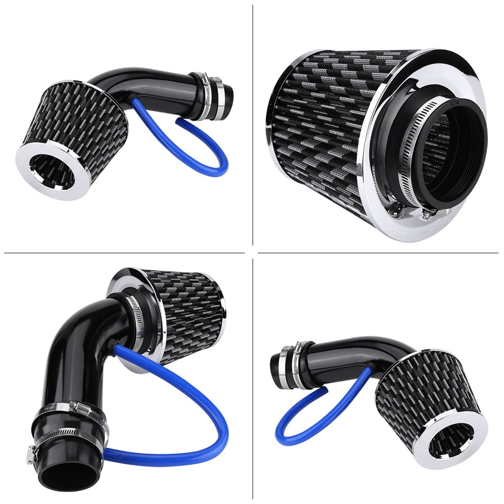 Kit De Manguera De Induco De Filtro De Entrada De Aire Frío De Aluminio Universal De 76 Mm Y 3 Pulgadas Para Coche Kit De Manguera De Induco De Filtro De Entrada De Aire Frío De Aluminio Universal De 76 Mm Y 3 Pulgadas Para Coche