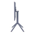 thumbnail image 5 of Pemberly Row 3 Piece Outdoor Bistro Set with 24" Square Table Top in Dark Gray, 5 of 7