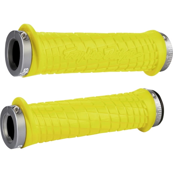 Odi Lock-On Bonus Mtn Troy Lee Con Abrazadera De Agarre Amarillo/Gris