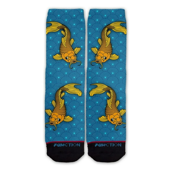 Function - Koi Fish Japanese Wave Pattern Sock