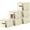 White, variant on Clothes Storage Bins with Sturdy Frames, Foldable Fabric Clothing Organizer Box for Moving, Sweater Storage Cube with Lids and Zipper, Linen Closet Storage Bags for Blankets, Clothes, Sheet