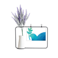 thumbnail image 1 of Blue Olive Branch Anti-war Pattern Artificial Lavender Flower Vase Bottle Card, 1 of 2
