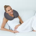 thumbnail image 2 of GiLiling&nbsp;Travel Neck Pillow Memory Foam Airplane Pillow for Neck and Head Support Soft Portable U Shape Neck Pillow for Plane, Car & Home Use, 2 of 3