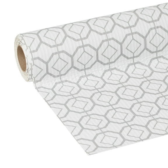 EasyLiner Smooth Top Shelf Liner, Gray Geo