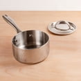 thumbnail image 5 of BergHOFF Vintage Tri-Ply 18/10 Stainless Steel 7" Saucepan 2qt. with Lid, Hammered, 5 of 6