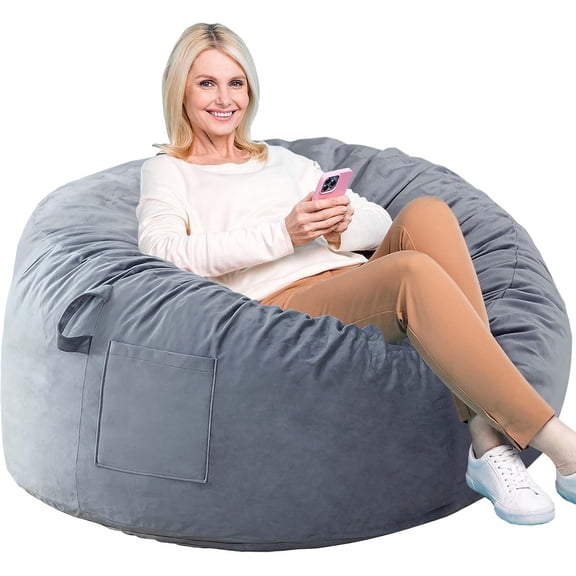 Bean Bag Chair with Memory Foam Stuffing for Adults, Teens & Kids