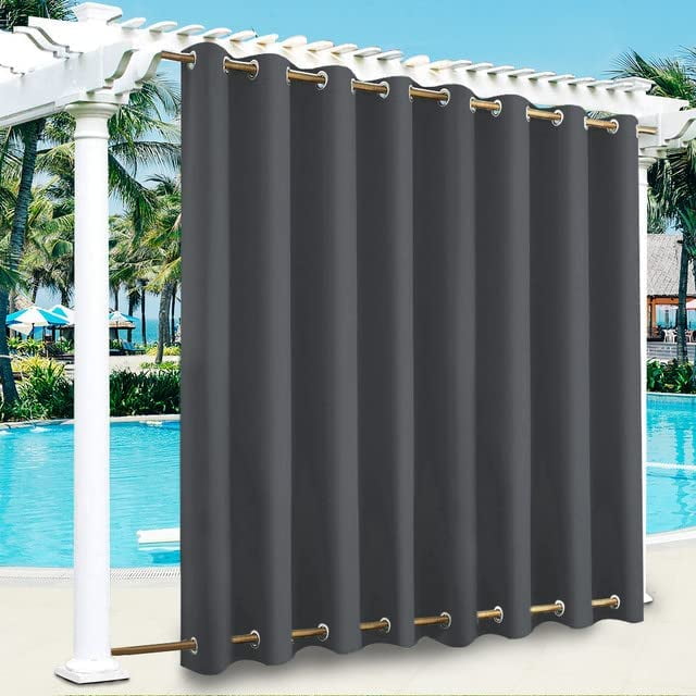 Outdoor Curtains for Garden Patio Gazebo Pergola, Waterproof,Windproof