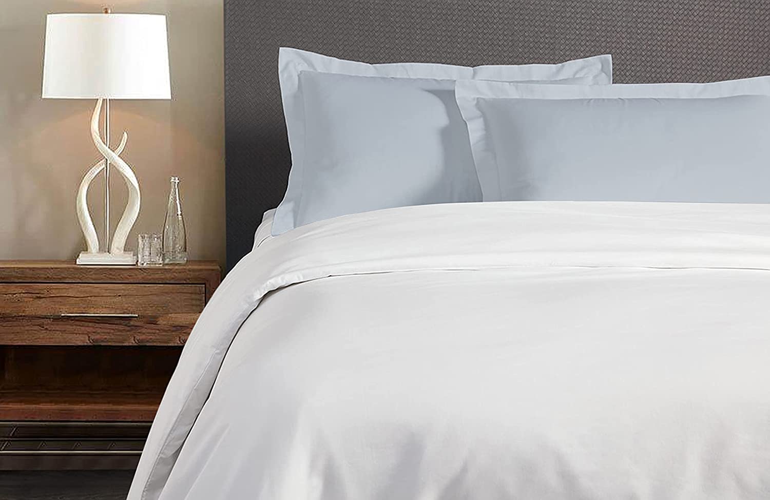 A1HC 100% Organic Cotton Pillow sham, 300 Thread Count, 2-Piece GOTS Certified , Fair Trade Certified, Soft & Silky Sateen Weave