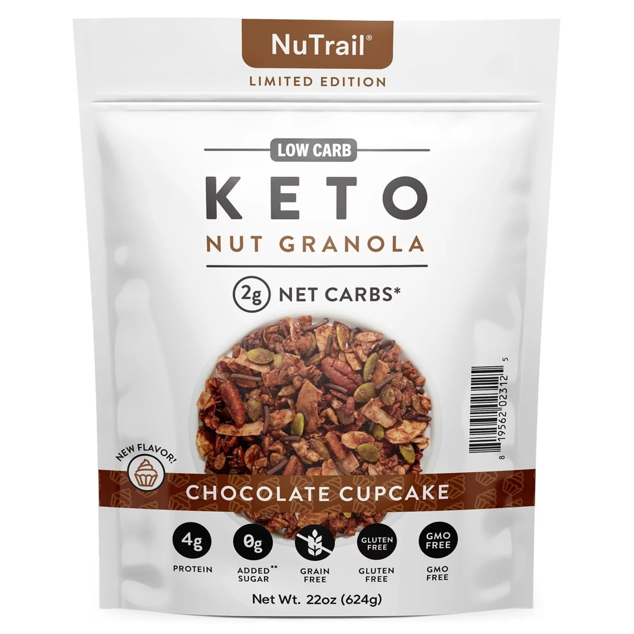 NuTrail Keto Nut Granola, Chocolate Cupcake (22 Ounce)