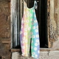 thumbnail image 4 of IROINNID Sleeveless Suspender Jumpsuit For Women Summer Backless Loose Long Rompers Jumpsuit, 4 of 8