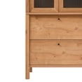 thumbnail image 4 of Penelope Modern Fluted Glass Bookshelf Cabinet with Drawers, English Oak, 4 of 15