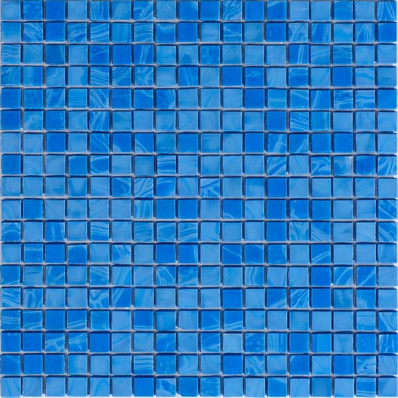 Apollo Tile Skosh 11.6 in. x 11.6 in. Glossy Sapphire Blue Glass Mosaic Wall and Floor Tile (18.69 sq. ft./case) (20-pack)