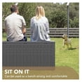 thumbnail image 3 of SONGMY 100 Gallon Waterproof Large Resin Deck Box Indoor Outdoor Lockable Storage Container for Patio Furniture Cushions Garden Tools (100 Gallon, Grey), 3 of 8
