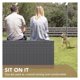 thumbnail image 3 of KWUXIN 100 Gallon Waterproof Large Resin Deck Box Indoor Outdoor Lockable Storage Container for Patio Furniture Cushions Garden Tools (100 Gallon, Grey), 3 of 5