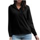 thumbnail image 1 of Camisa de manga larga de Color sólido informal a la moda para mujer, chaqueta, blusa, cárdigan con botones, camisa de manga larga, Tops Pompotops  FGAJ20773, 1 of 5