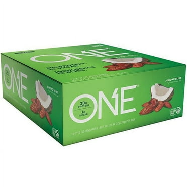 ONE Brands Protein Bar, Chocolate Almond Bliss, 20g Protein, 12 Count