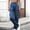Blue, variant on High Waist Cargo Wide Leg Jeans, Multi Pocket Structure, Relaxed Fit, Durable Denim for outdoor travel use Blue S