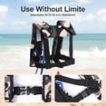 thumbnail image 4 of WARMOUNTS Automatic Inflatable Life Jacket w/ Whistle, Adult PFD Survival Buoyancy Vest for Boating Fishing Sailing Surfing Kayaking for Men Women Max Waist Size: 50'', 4 of 7
