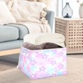 thumbnail image 5 of 40L Lidded Home Storage Bins Foldable Storage Box with Handle for Home Bedroom Closet, Star Printed, 5 of 7